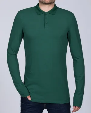 2t Slim Fit Long Sleeve Polo Shirt (dark green) weekend feel