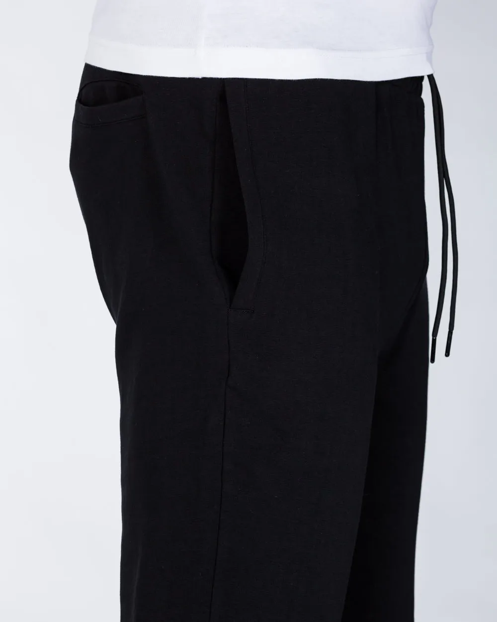 2t Slim Fit Open Hem Tall Joggers (black) sport style