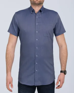 2t Slim Fit Short Sleeve Tall Shirt (mid blue) Daily Essentials
