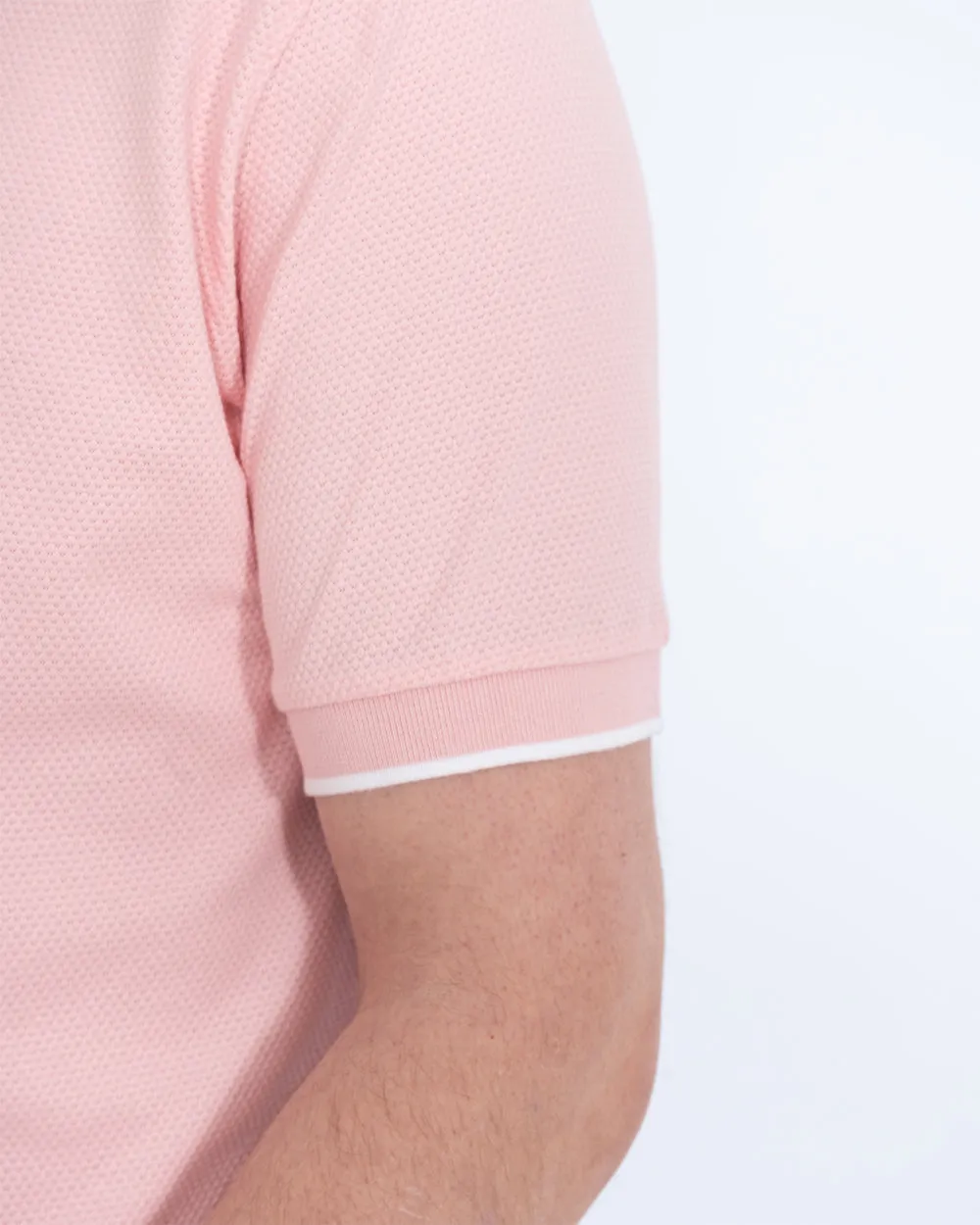 2t Slim Fit Tall Tipped Polo Shirt (pink) family look