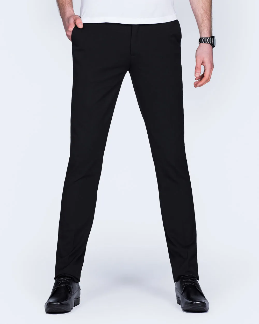 2t Slim Fit Tall Trousers (black) thermal insulation