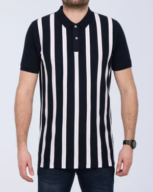 2t Slim Fit Tall Vertical Striped Polo Shirt (navy) modern mode