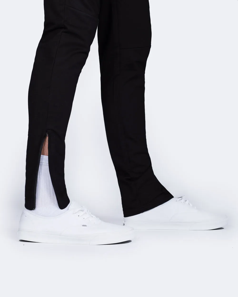 2t Slim Fit Zip Hem Training Joggers (black) easy wear