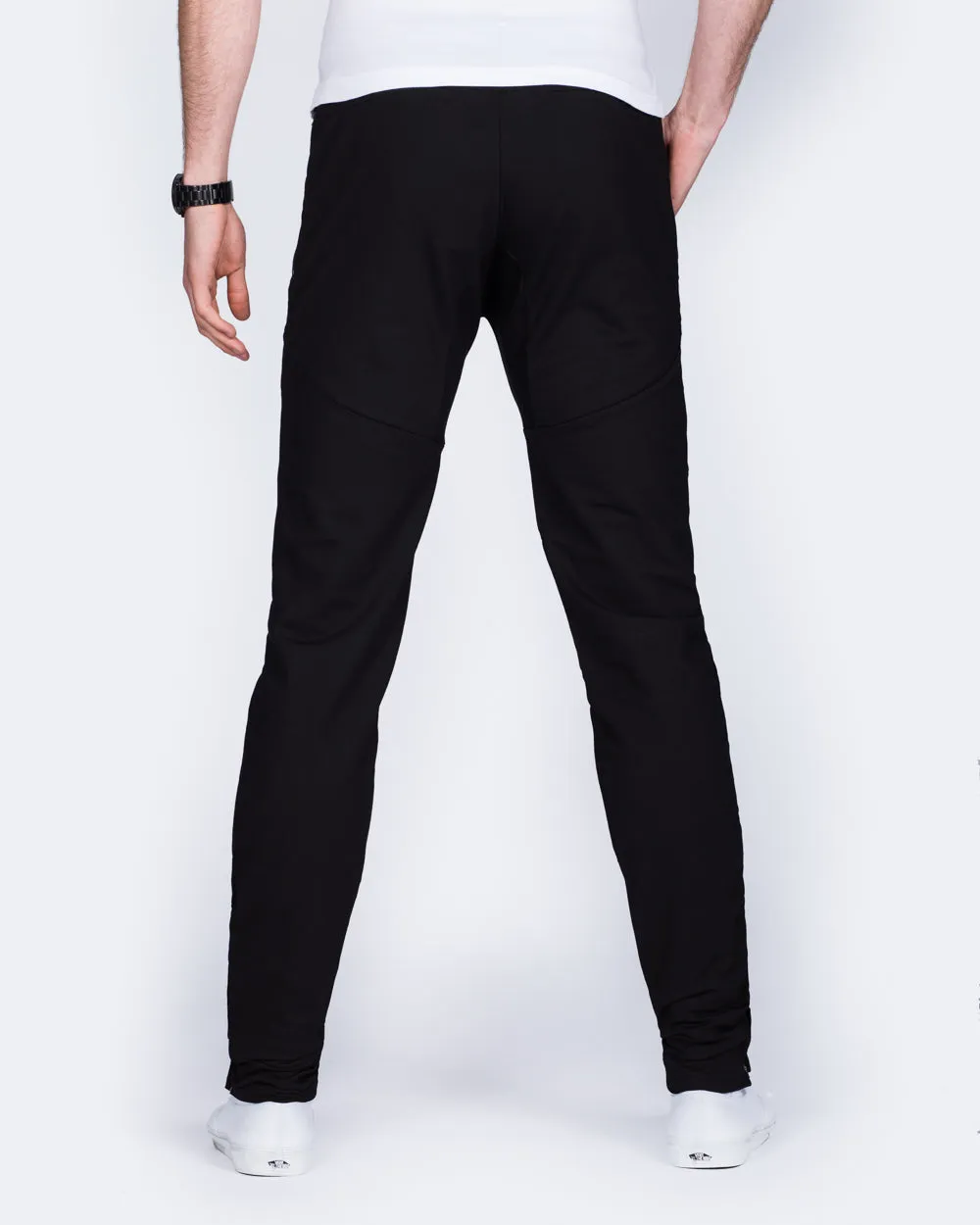 2t Slim Fit Zip Hem Training Joggers (black) summer must