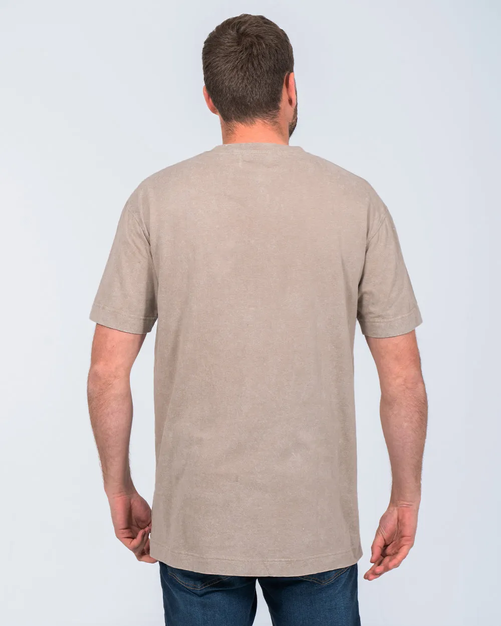 2t Tall Acid Wash Oversized T-Shirt (taupe) summer vibe