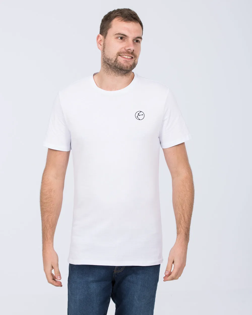 2t Tall Atoms T-Shirt (white) cafe vibe