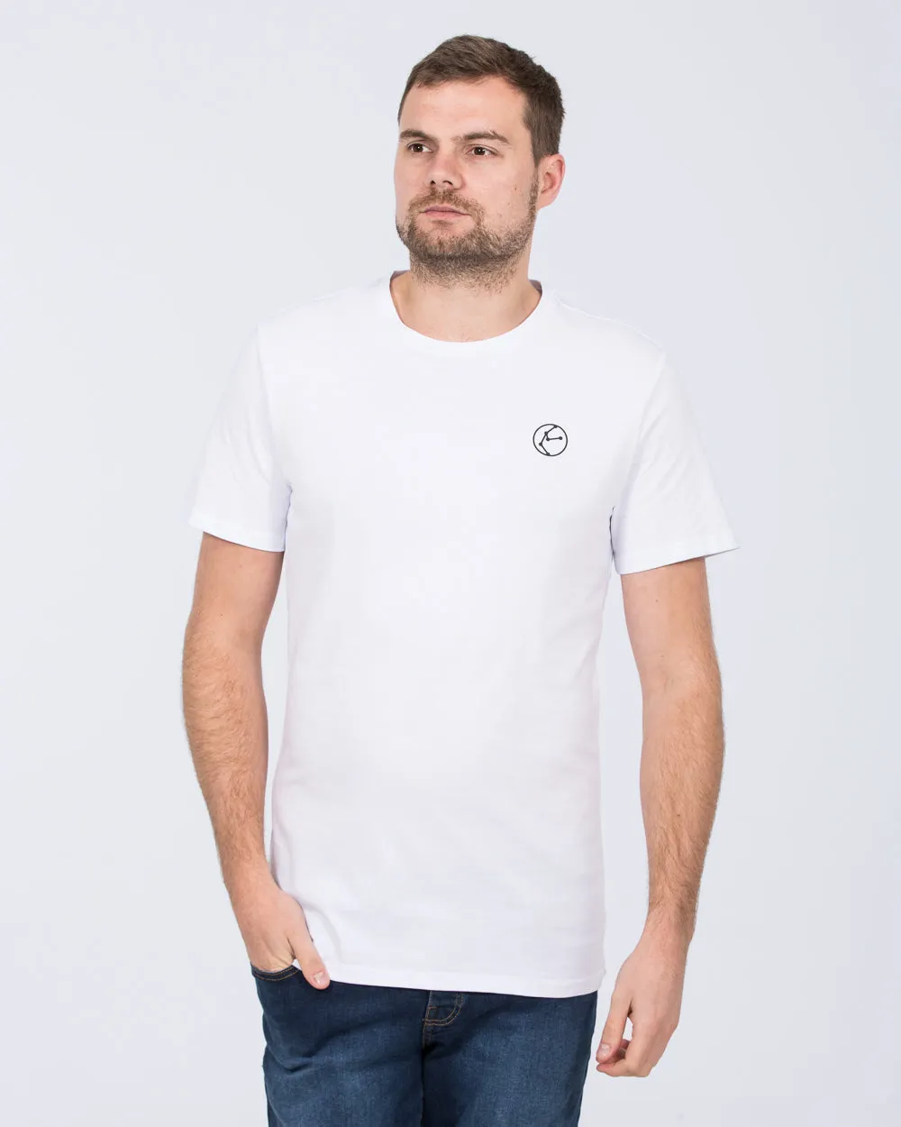 2t Tall Atoms T-Shirt (white) pure feel