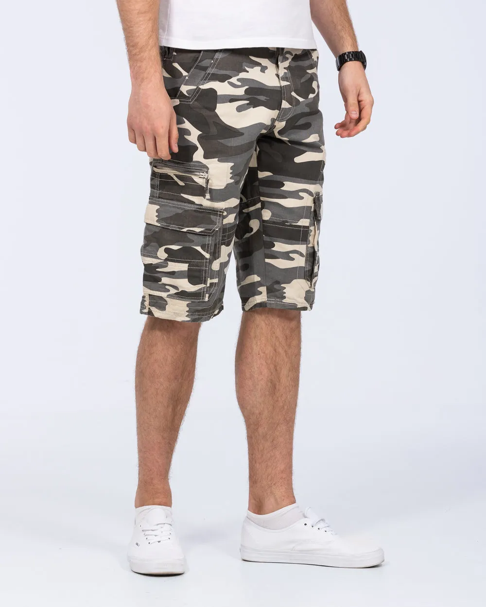2t Tall Cargo Camo Shorts (charcoal) athlete wear