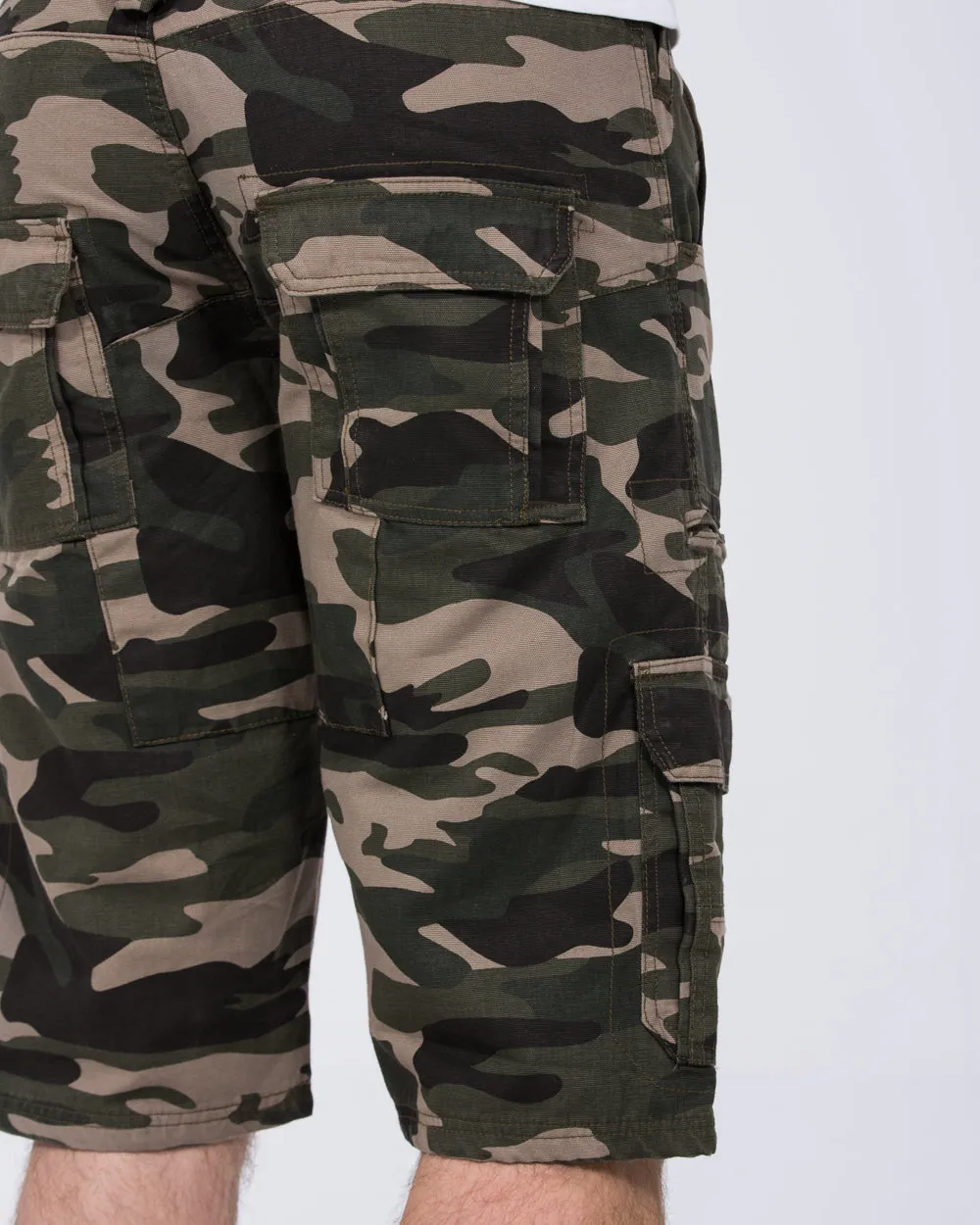 2t Tall Cargo Camo Shorts (khaki) casual life