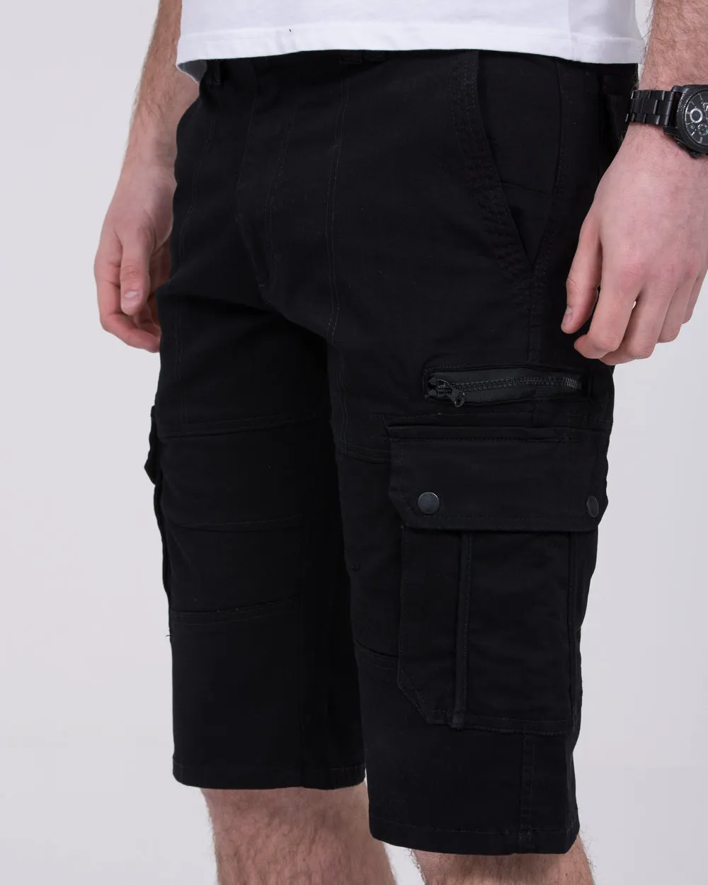 2t Tall Cargo Shorts (black) street fashion