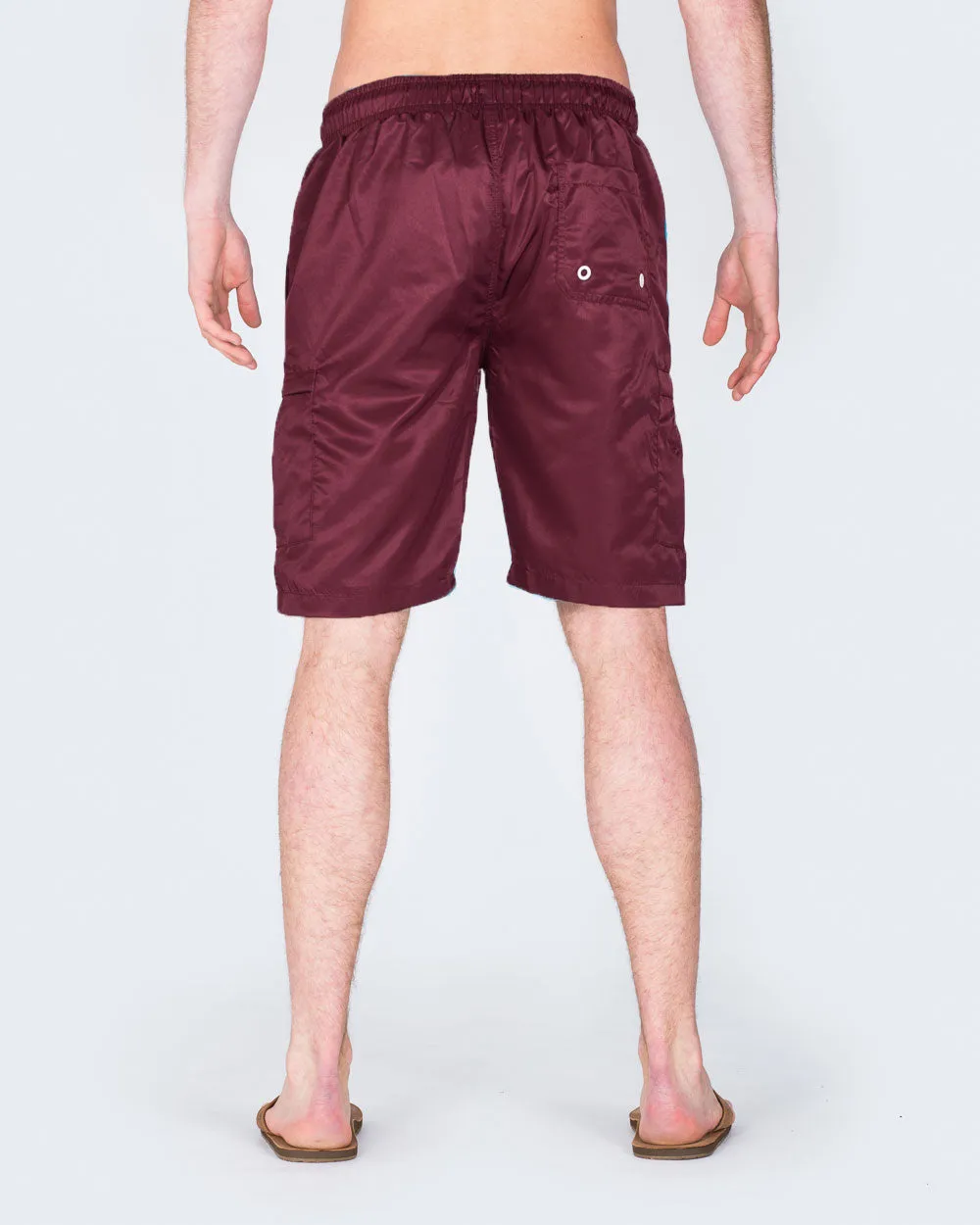 2t Tall Cargo Swim Shorts (burgundy) summer energy