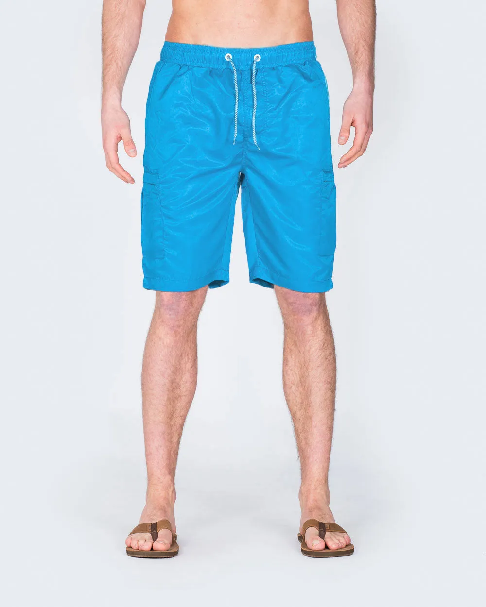 2t Tall Cargo Swim Shorts (royal blue) minimal style