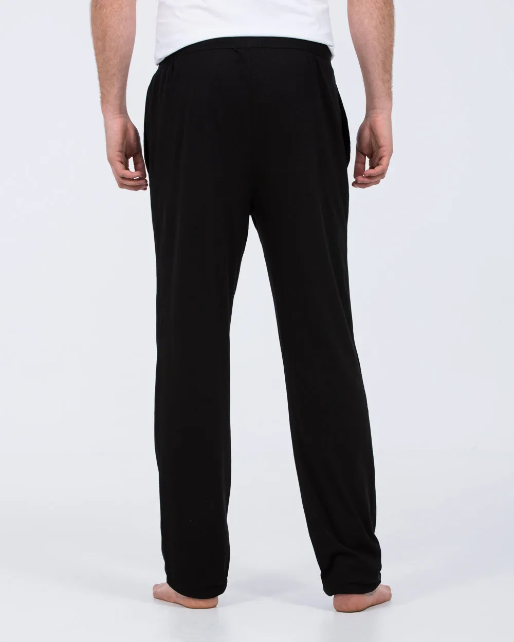 2t Tall Elastic Waist Lounge Pants (black) Lightweight breathable