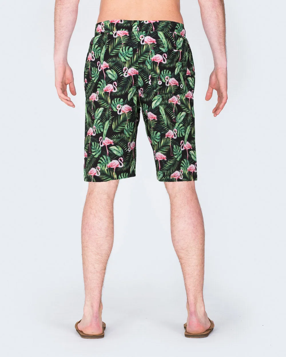 2t Tall Flamingo Print Swim Shorts (black) easy wear