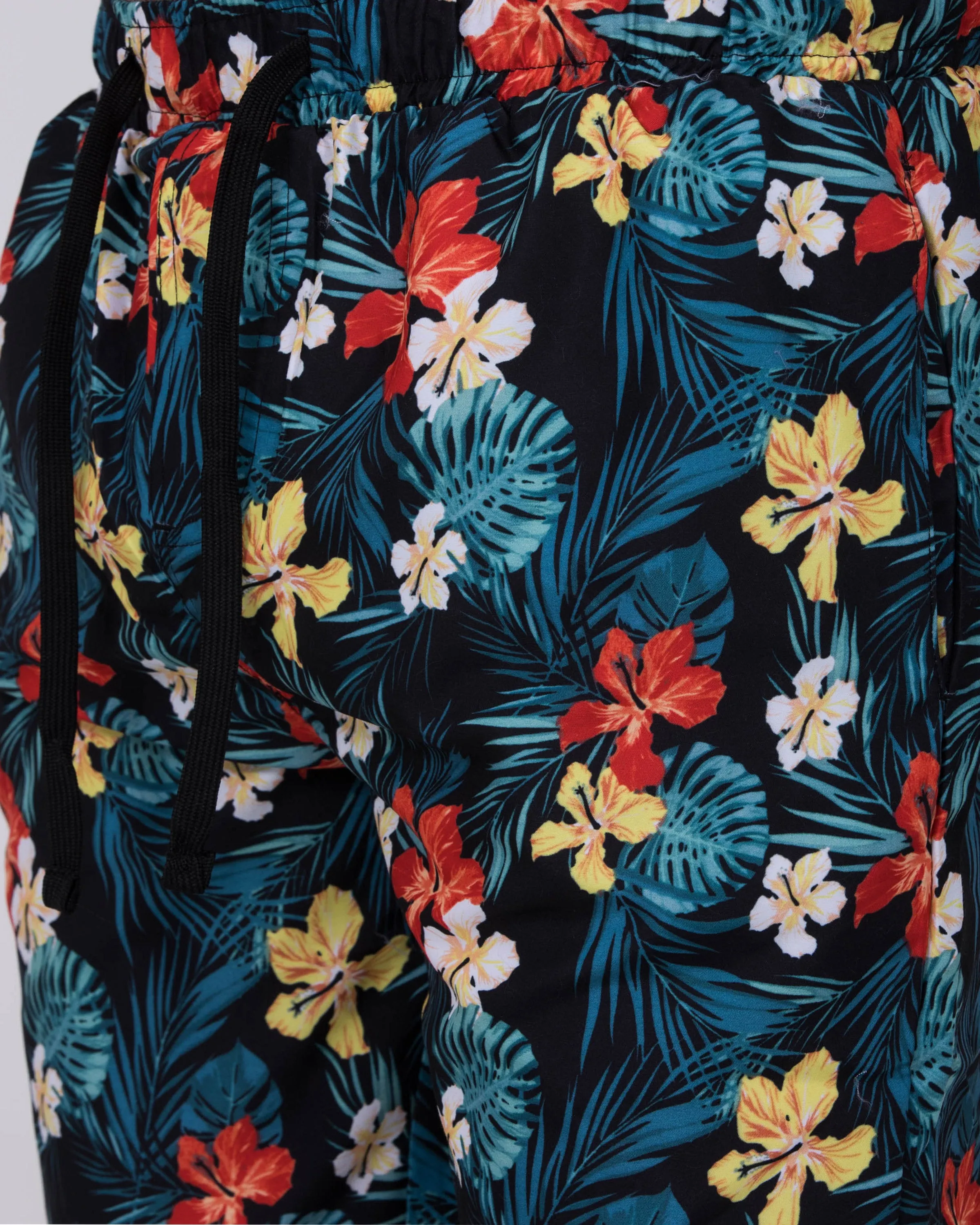 2t Tall Floral Swim Shorts (black) comfort design