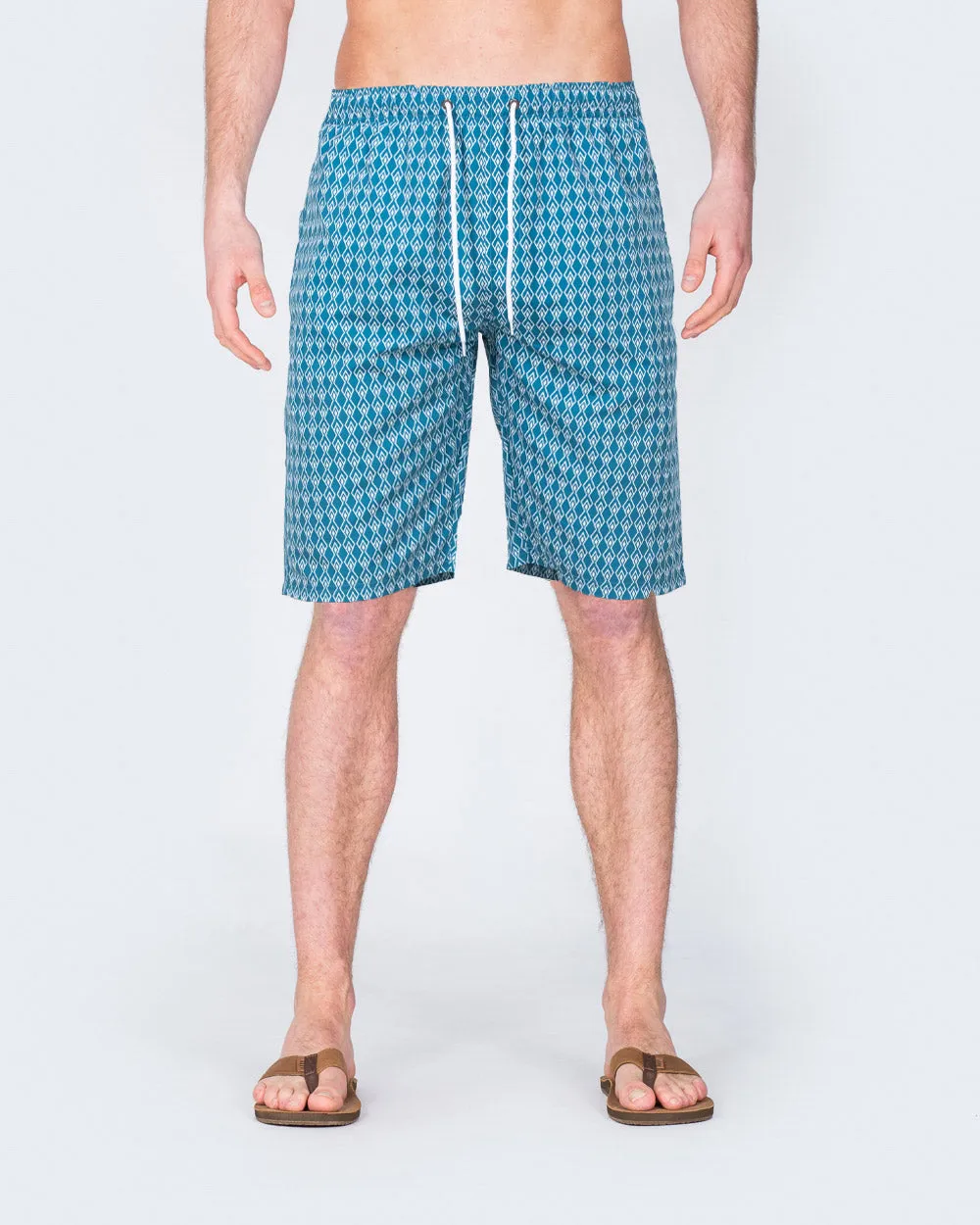 2t Tall Geometric Print Swim Shorts (blue) comfort experience