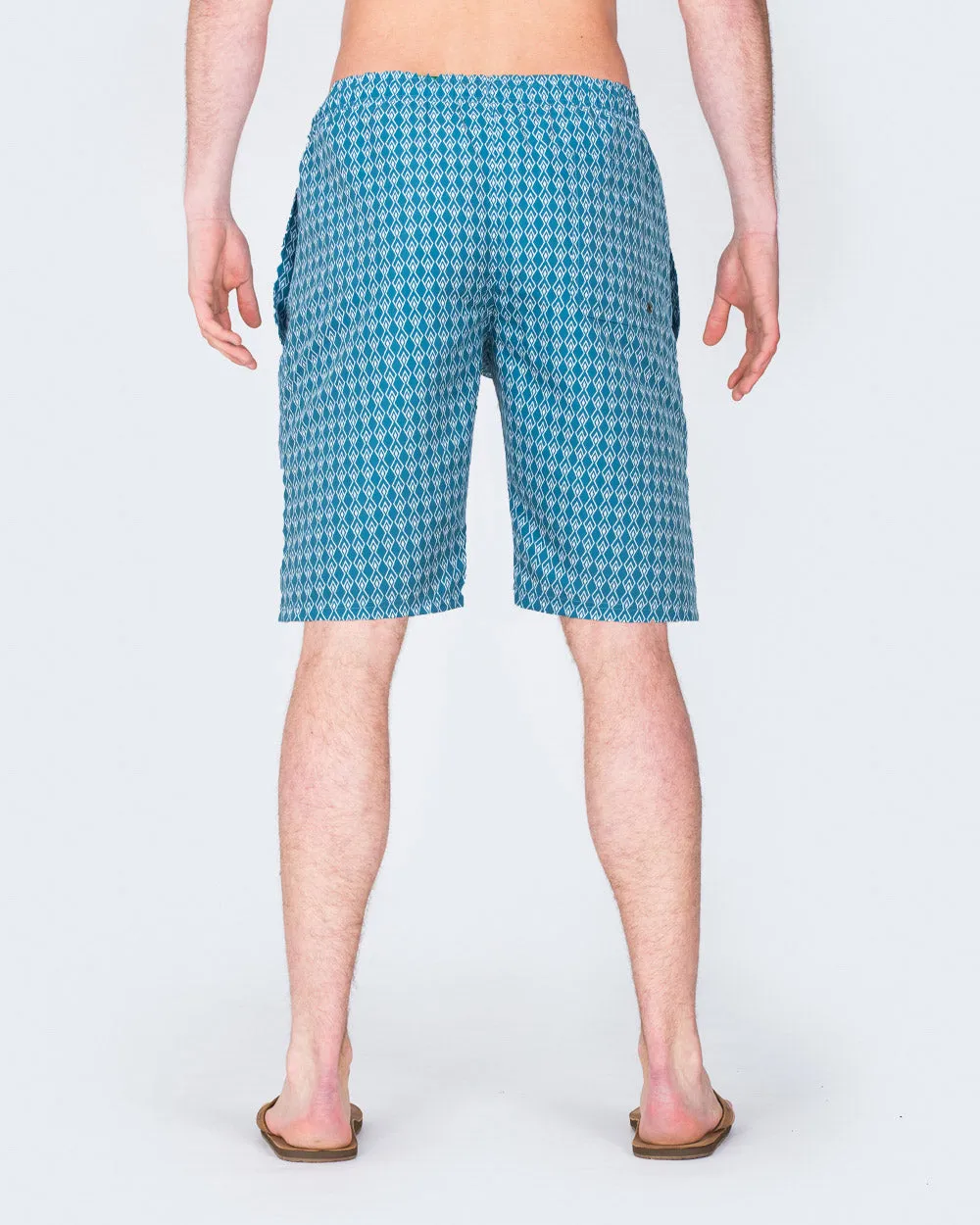 2t Tall Geometric Print Swim Shorts (blue) easy comfort