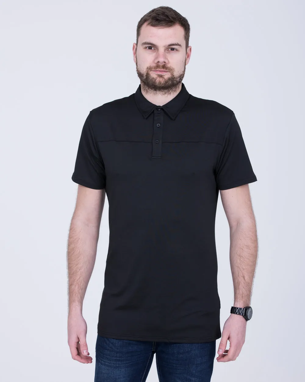 2t Tall Golf Polo Shirt (black) easy chic
