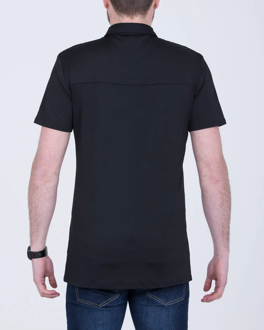 2t Tall Golf Polo Shirt (black) urban blend