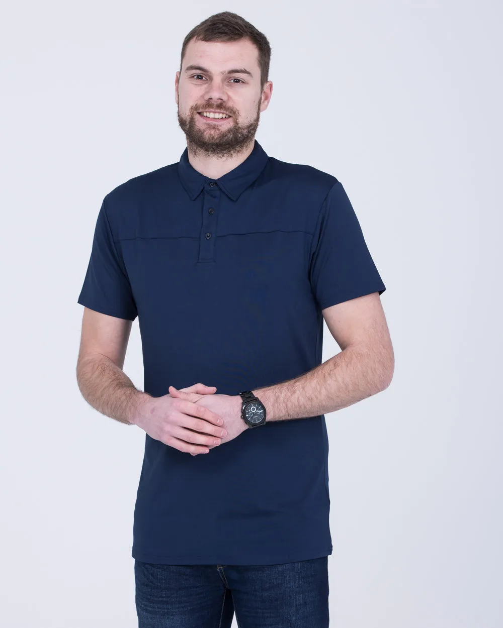2t Tall Golf Polo Shirt (navy) casual wear