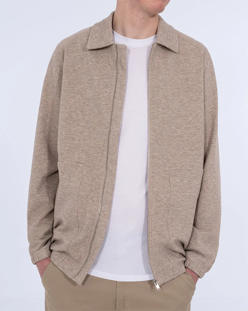 2t Tall Harrington Jacket (oatmeal) warm up shield