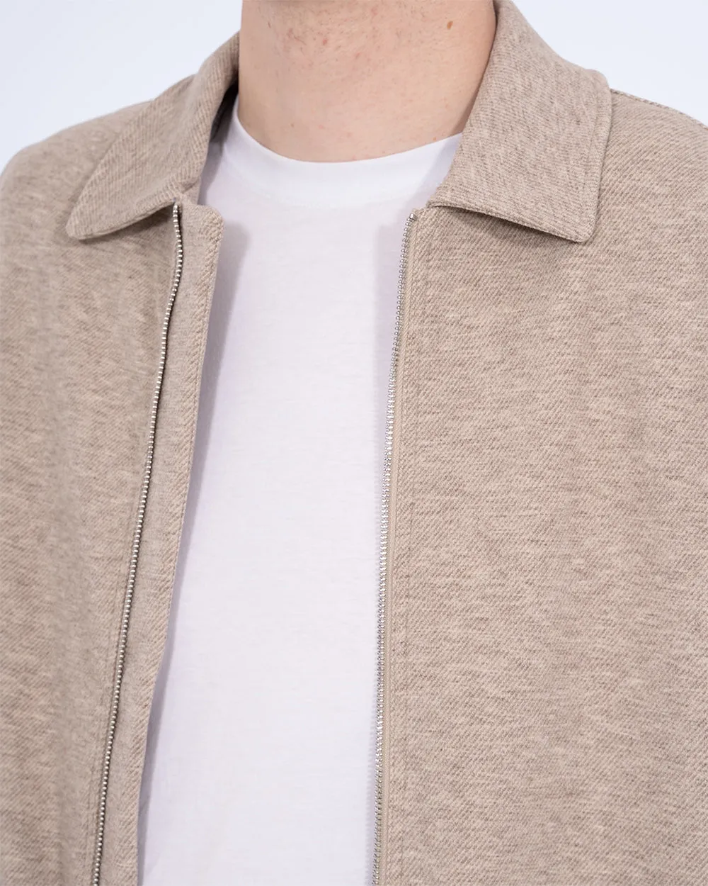 2t Tall Harrington Jacket (oatmeal) elevated basics fit