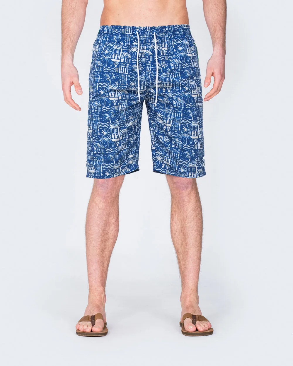 2t Tall Hawaiian Print Swim Shorts (blue) street cool