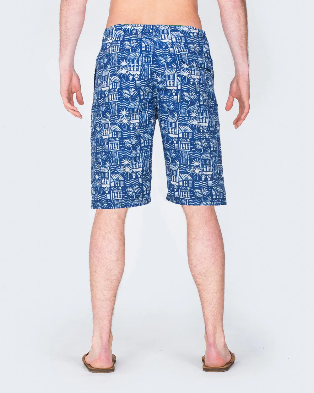 2t Tall Hawaiian Print Swim Shorts (blue) loose casual