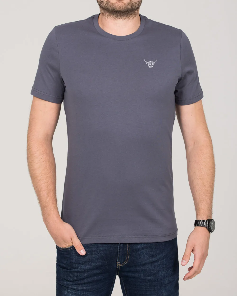 2t Tall Highland T-Shirt (graphite blue) airy feel