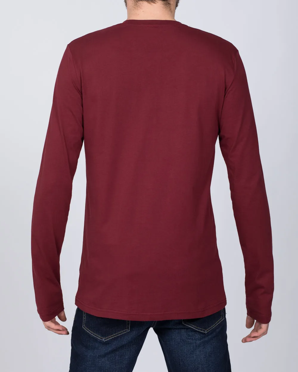2t Tall Long Sleeve T-Shirt (burgundy) fearless fit