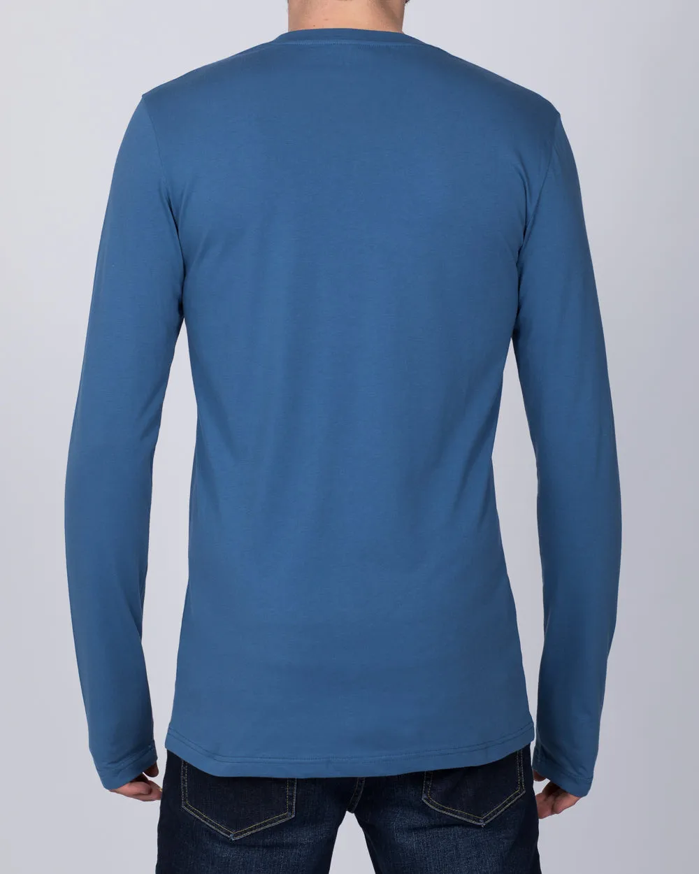 2t Tall Long Sleeve T-Shirt (denim) color block