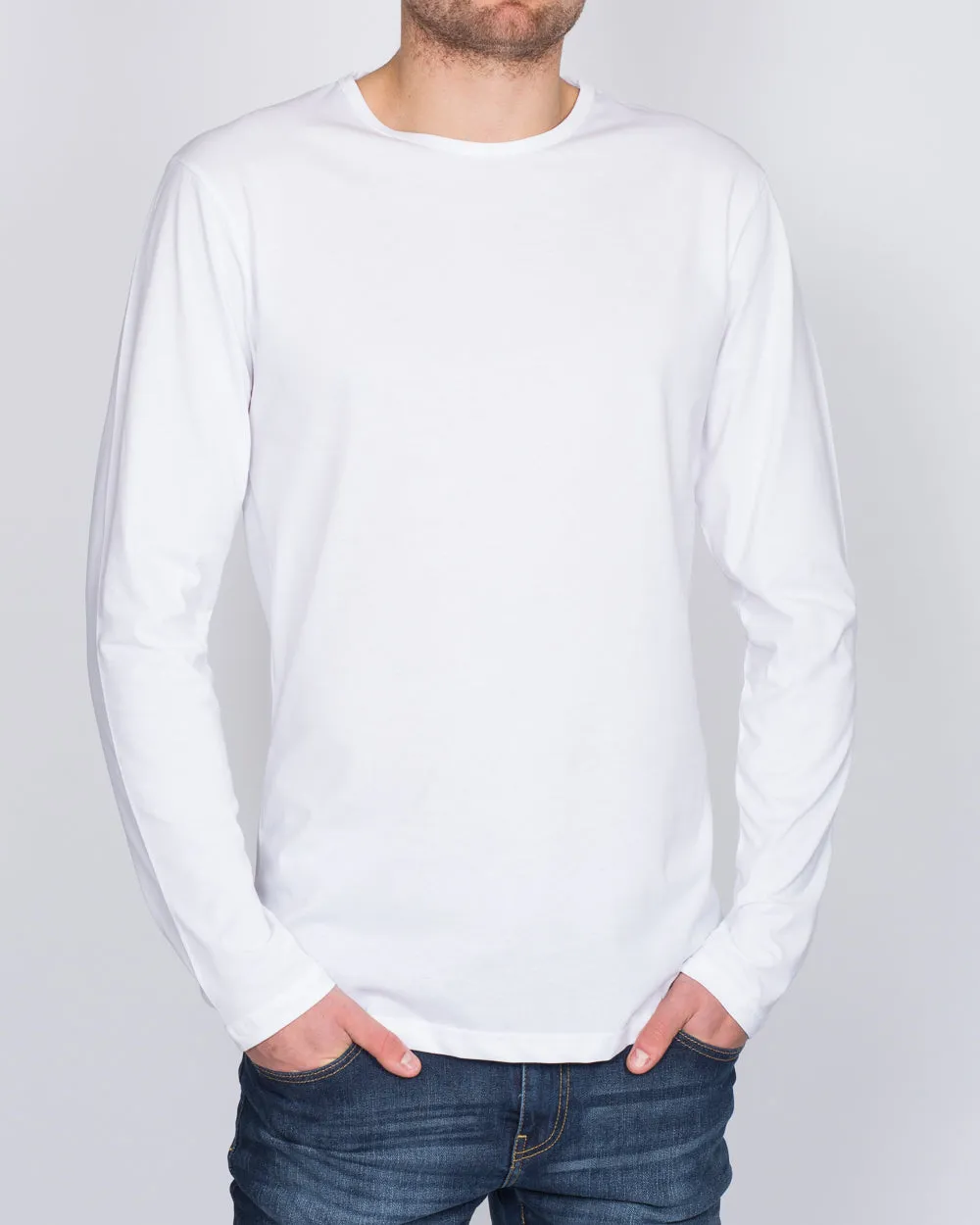 2t Tall Long Sleeve T-Shirt (white) sweat proof