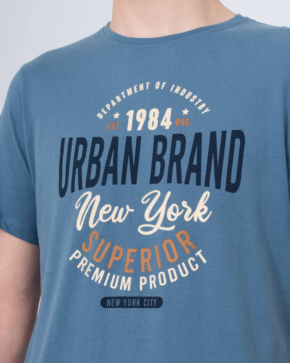 2t Tall Printed T-Shirt (blue) earth tone