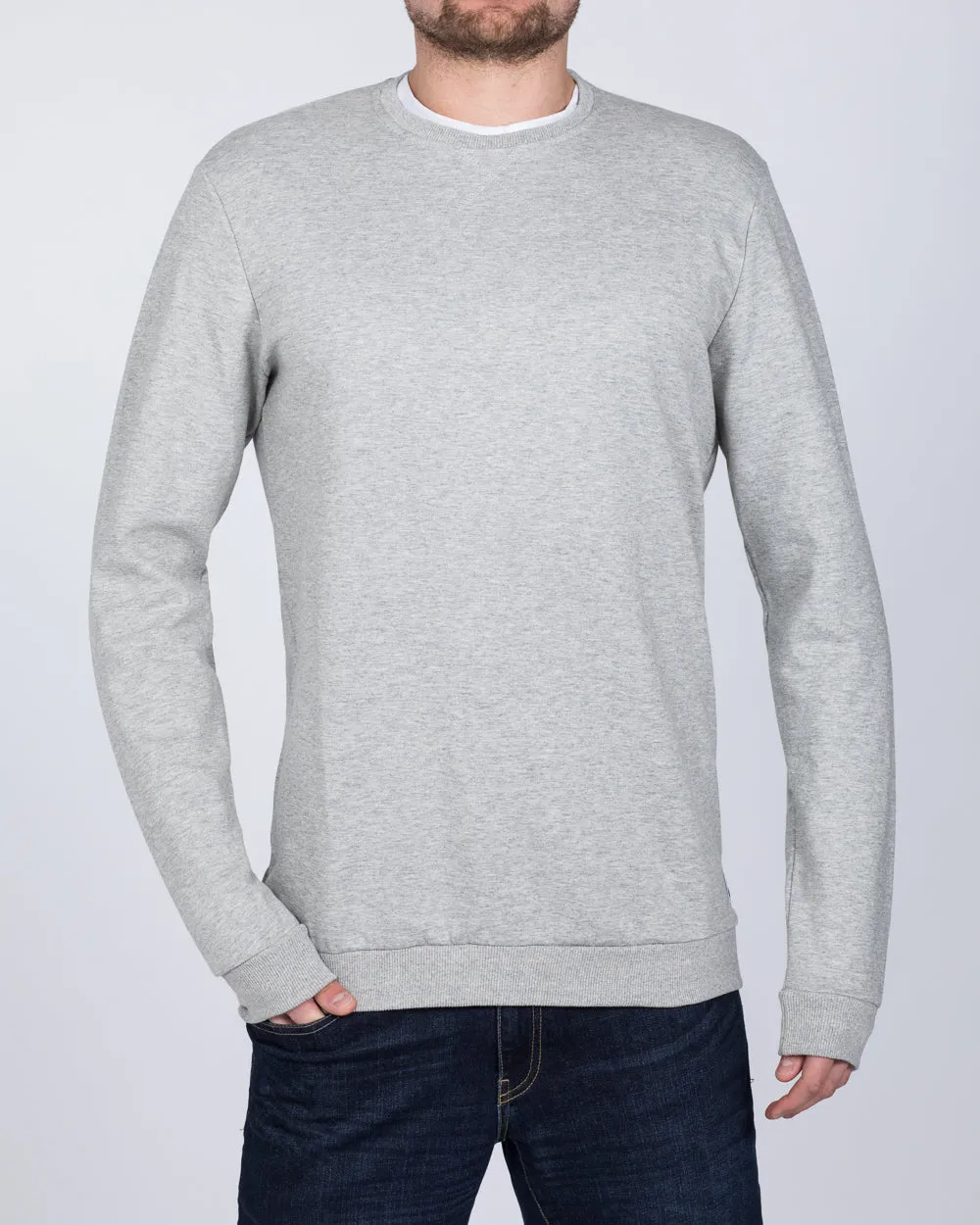 2t Tall Regular Fit Sweatshirt (heather grey) texture base