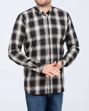 2t Tall Slim Fit Shirt (charcoal check) Chic Utility