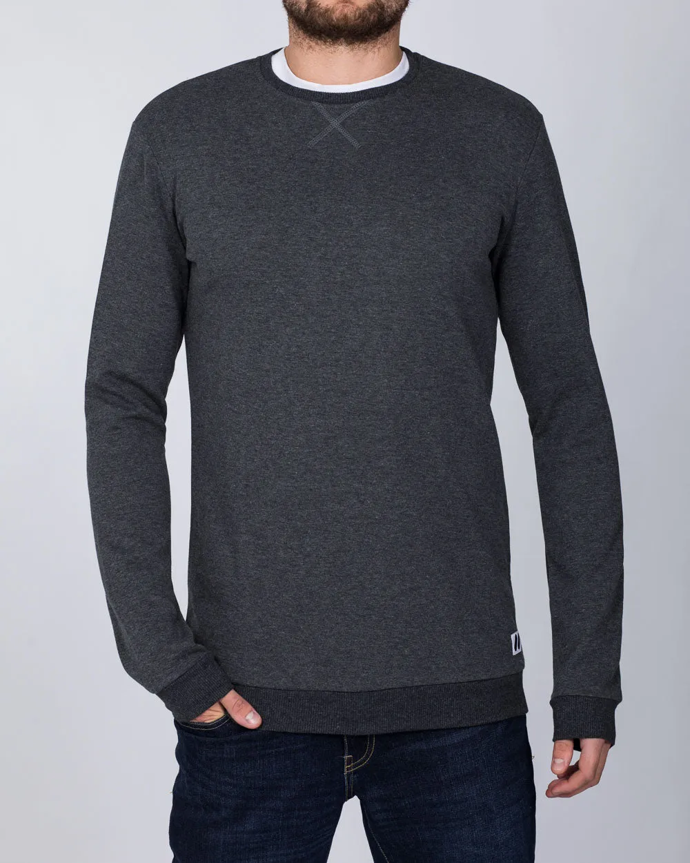 2t Tall Slim Fit Sweatshirt (charcoal) gentle fit