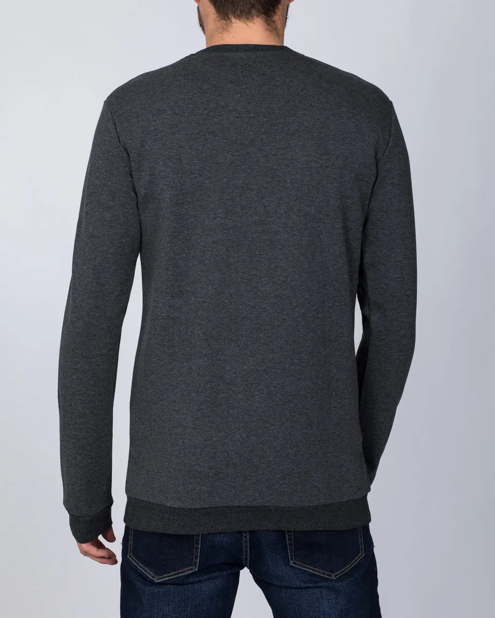 2t Tall Slim Fit Sweatshirt (charcoal) layer ready