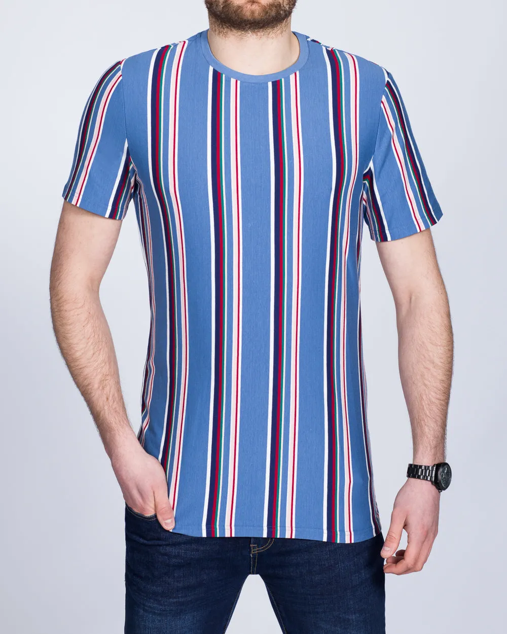 2t Tall Striped T-Shirt (denim) breeze mood
