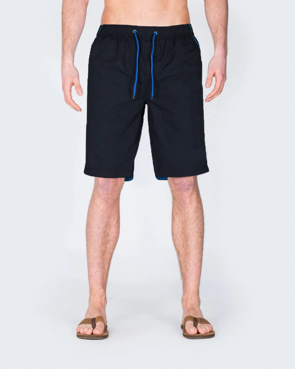 2t Tall Swim Shorts (black/sky) multi use