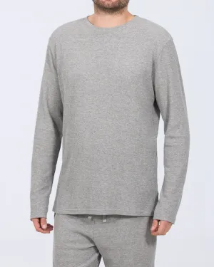 2t Tall Waffle Long Sleeve Pyjama Top (grey) Multi scene wear