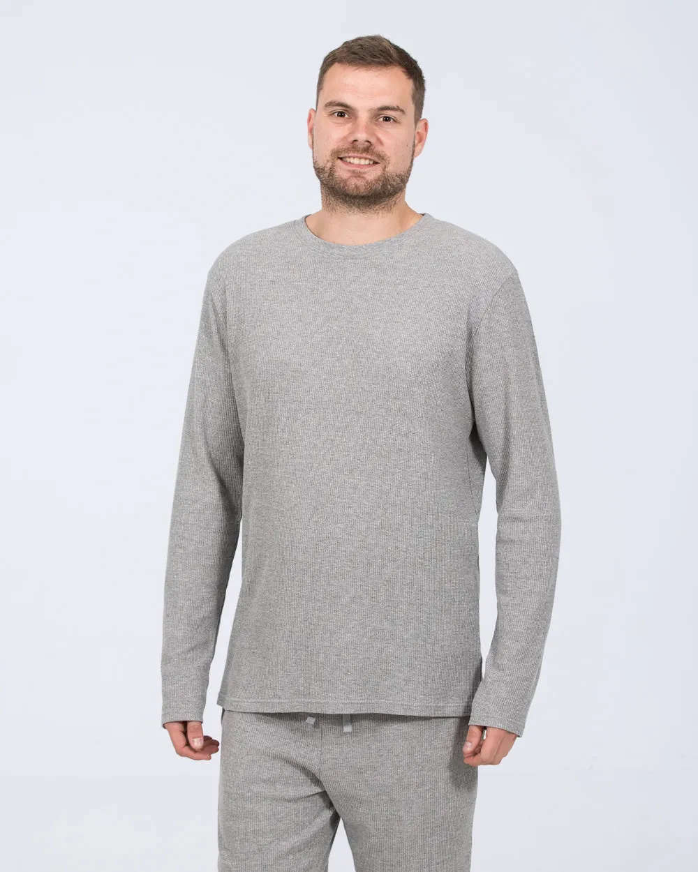 2t Tall Waffle Long Sleeve Pyjama Top (grey) Home life