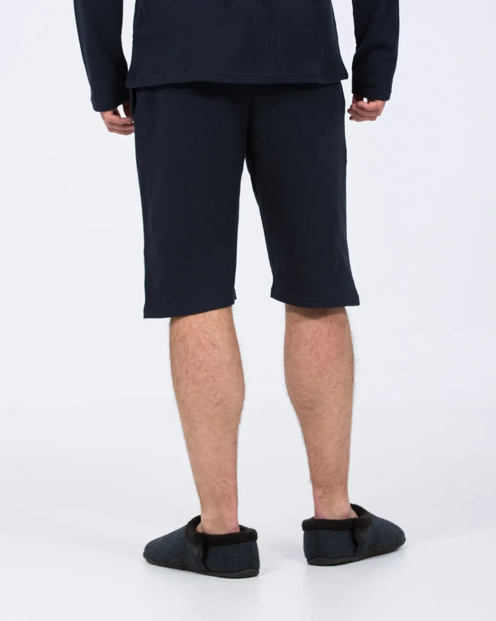 2t Tall Waffle Pyjama Shorts (navy) Couple home