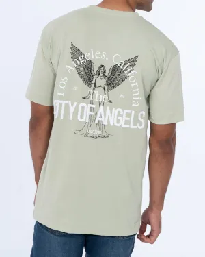 2t Teddy Tall Printed Embroidered Oversized T-Shirt (sage) heat block