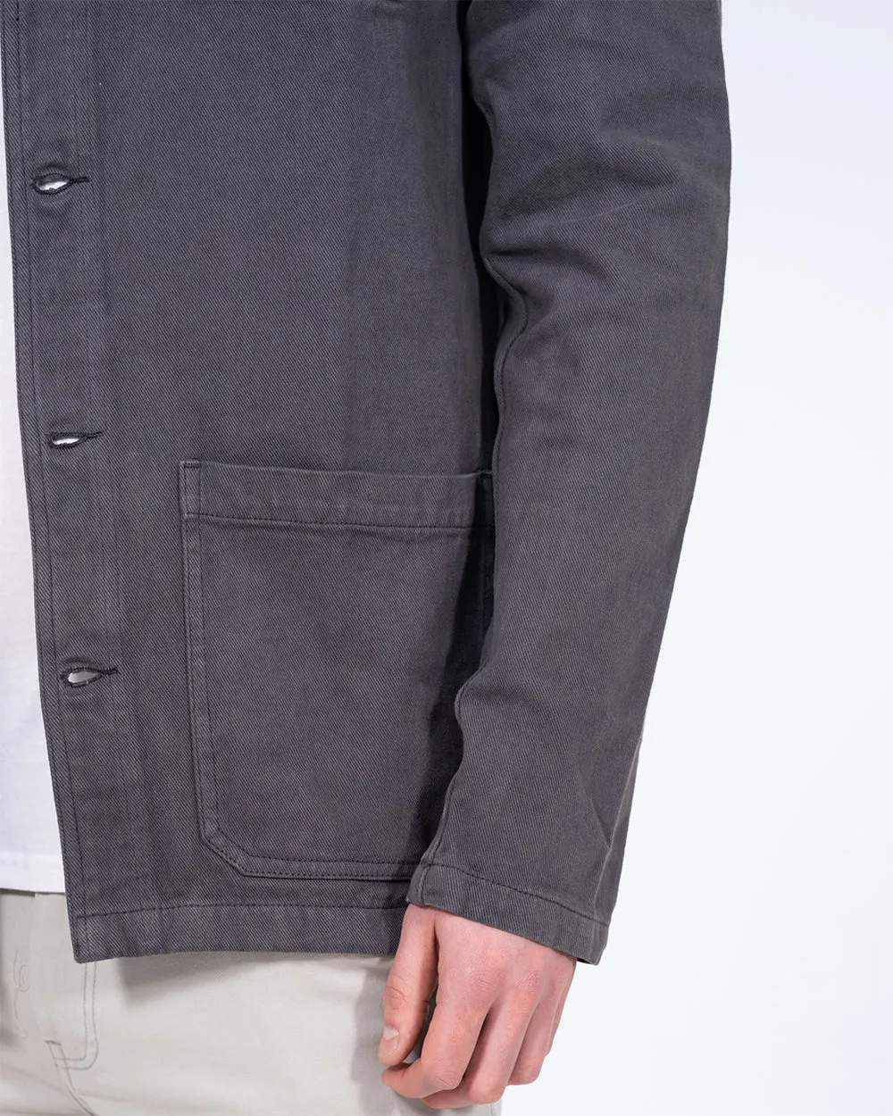 2t Tristian Tall Cotton Utility Shacket (charcoal) rain ready style