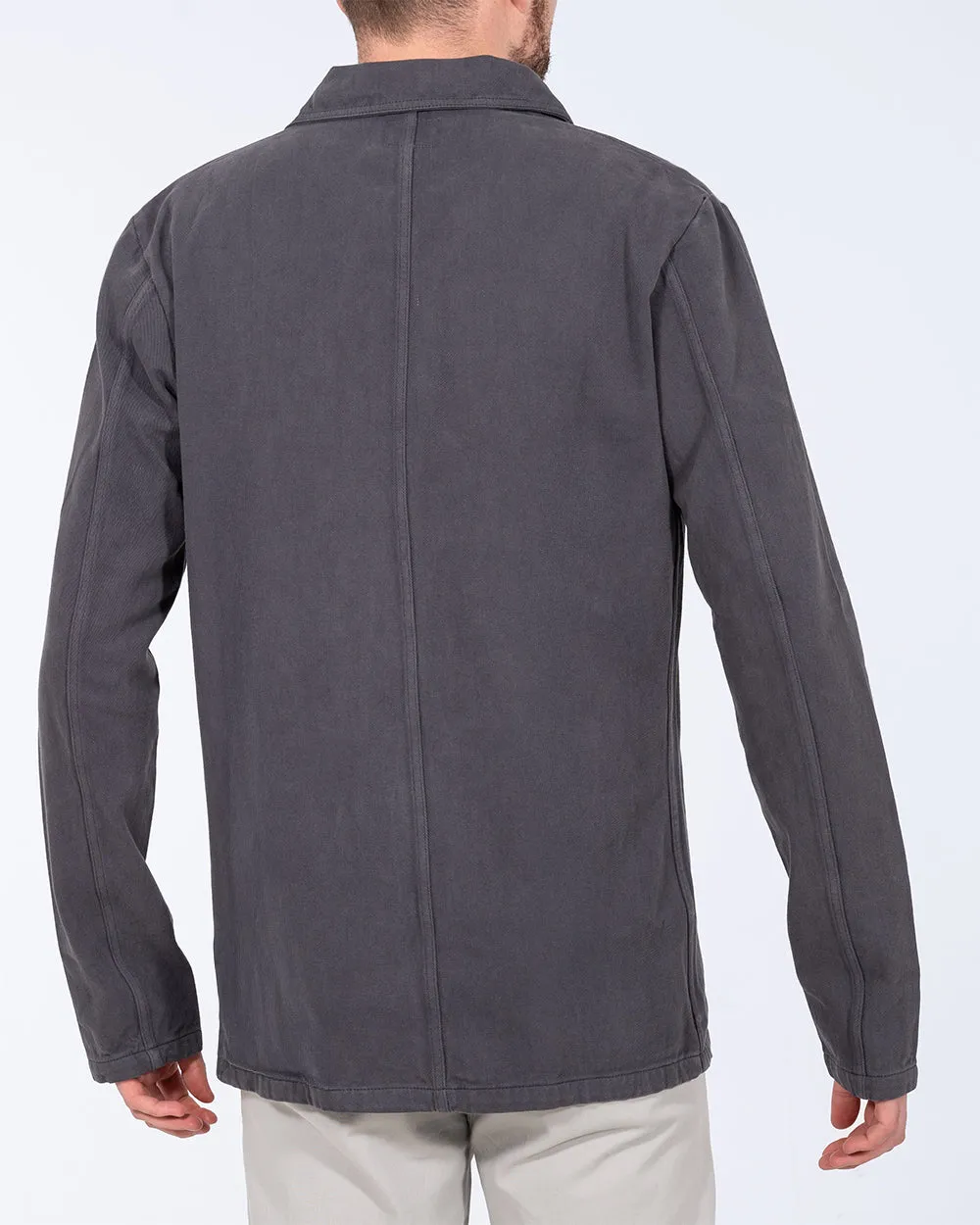 2t Tristian Tall Cotton Utility Shacket (charcoal) Stay Cool