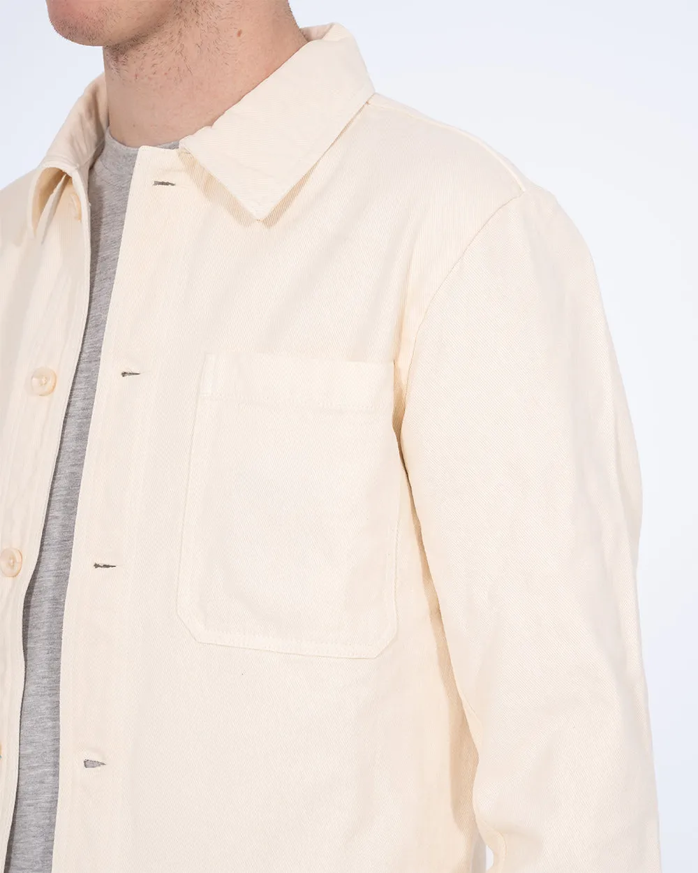 2t Tristian Tall Cotton Utility Shacket (ecru) Breezy Motion