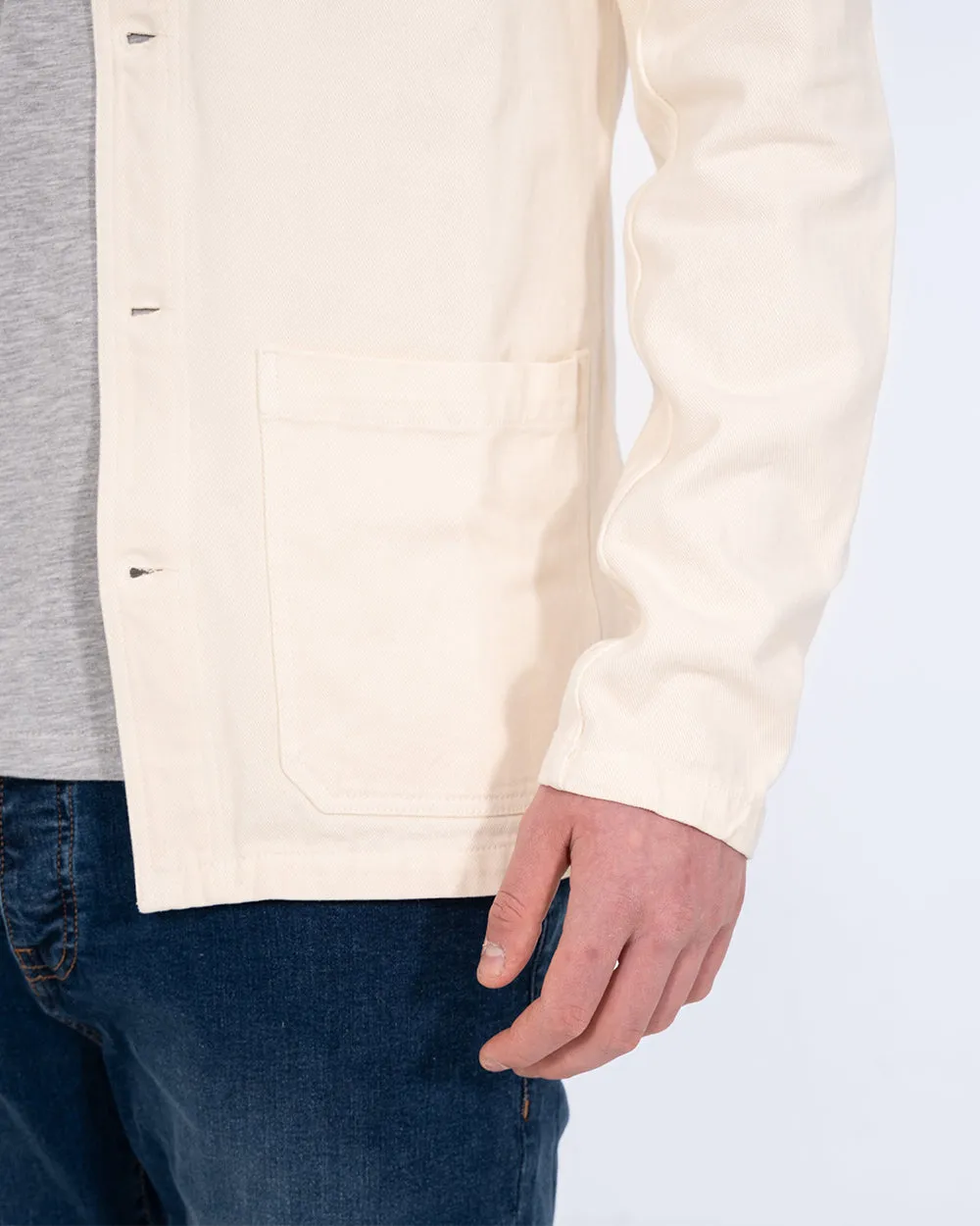 2t Tristian Tall Cotton Utility Shacket (ecru) weekend trail wear