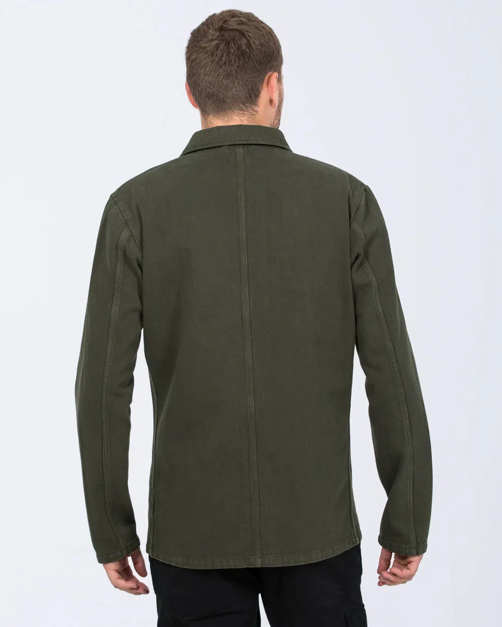 2t Tristian Tall Cotton Utility Shacket (khaki) Stay Sharp