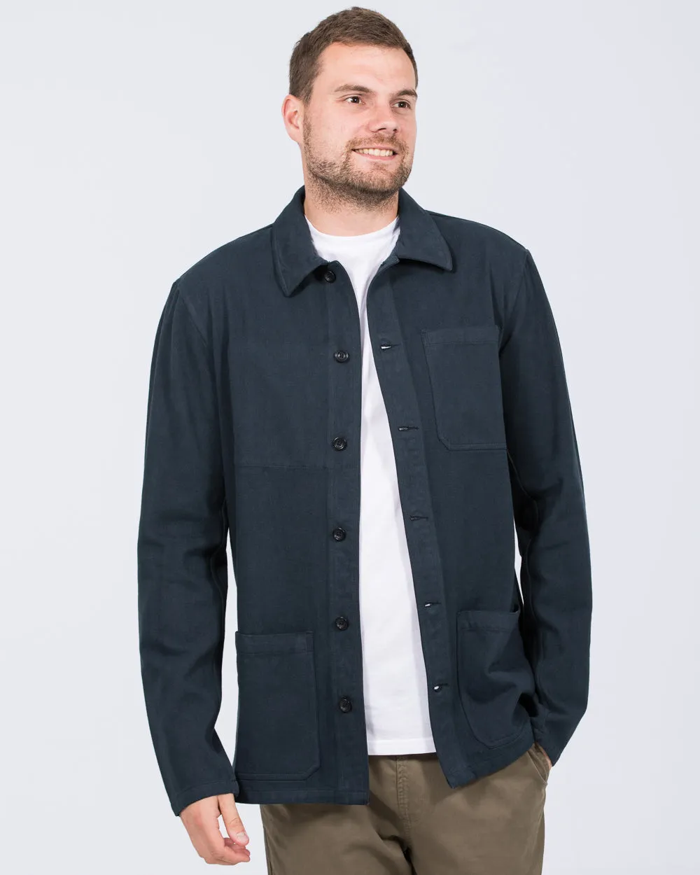 2t Tristian Tall Cotton Utility Shacket (navy) Move Well