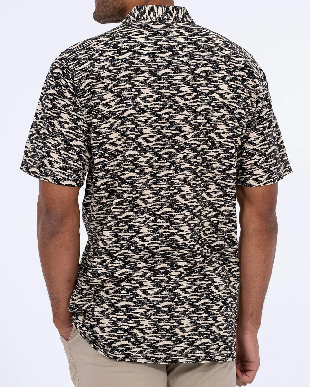 2t Wolf Tall Short Sleeve Printed Shirt (black/white) Modern Edge